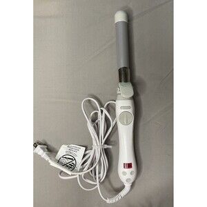 Beachwaver Pro S1 1” Rotating Ceramic Barrel Curling Iron White EUC Tested